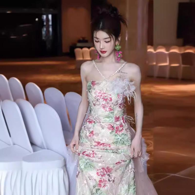ワンピース レディース ドレス ロングワンピース マキシ丈 Aライン ノースリーブ ハイネック 新婦 挙式 披露宴 二次会 お呼ばれ 結婚式 謝恩会 フォーマル 演奏会 チャイナドレス風 切り替え レース フェミニン 上品 高級感|あじゅり