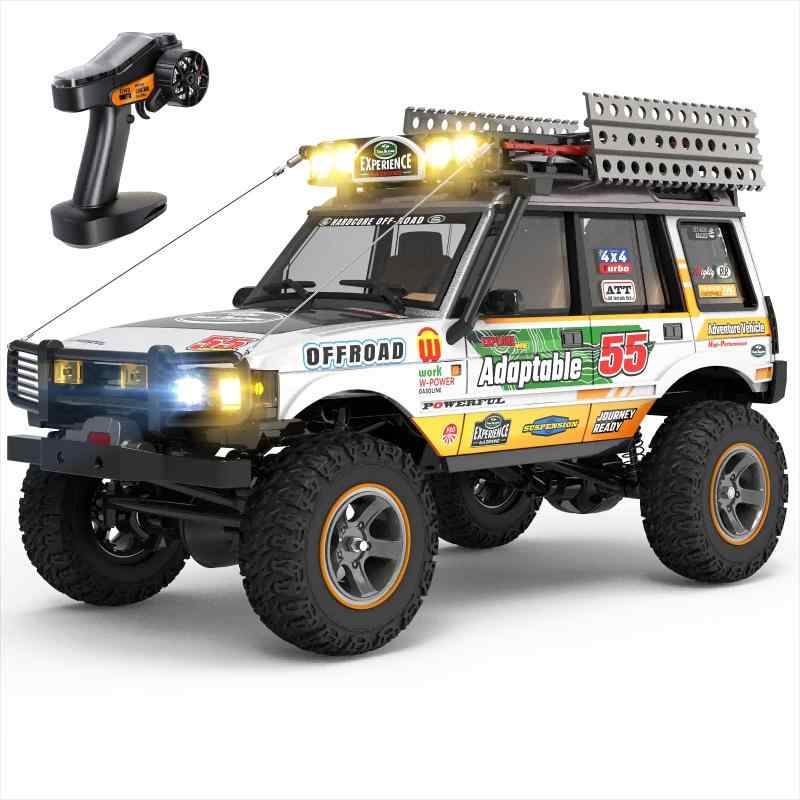 ラジコン クローラー ラジコンカー オフロード 4WD 1/12 独立懸架 Rカー 大人向け 子供 LED付き カスタム可能 四輪駆動 2.4GHz リアルな指示ランプ 車両モデル 子供 男の子 彼氏 小学生 中学|あじゅり