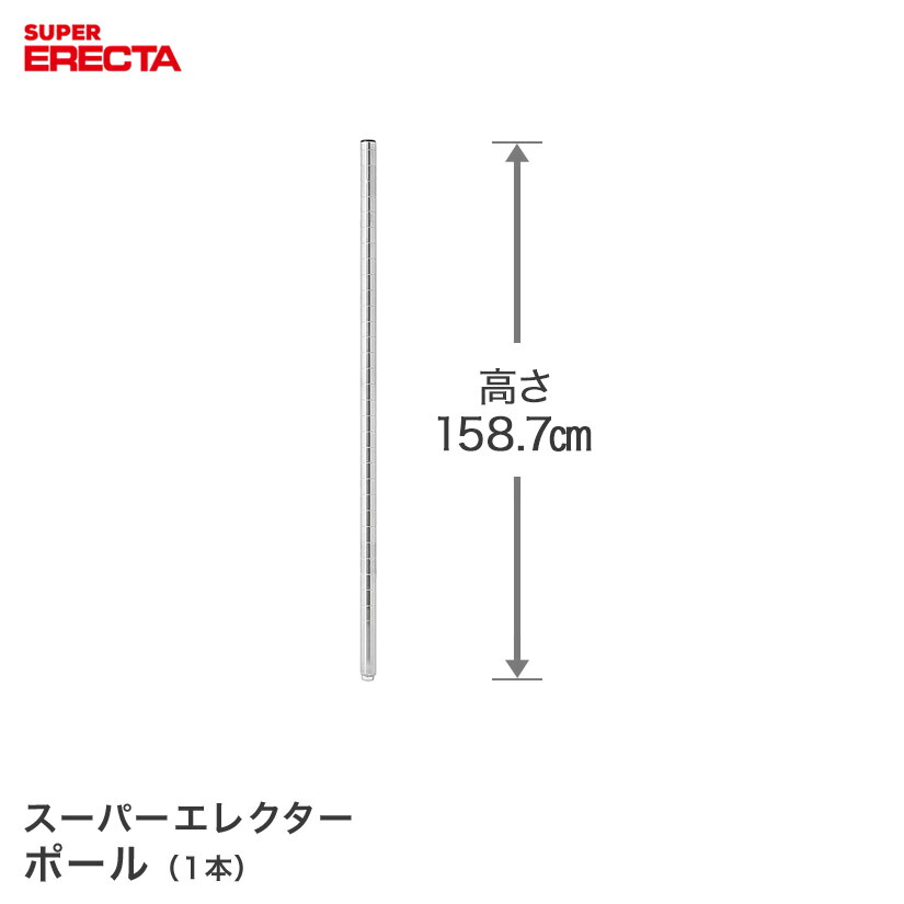 楽天市場】エレクターベーシック H1900mm ベンドポール(2本入) BBP74S
