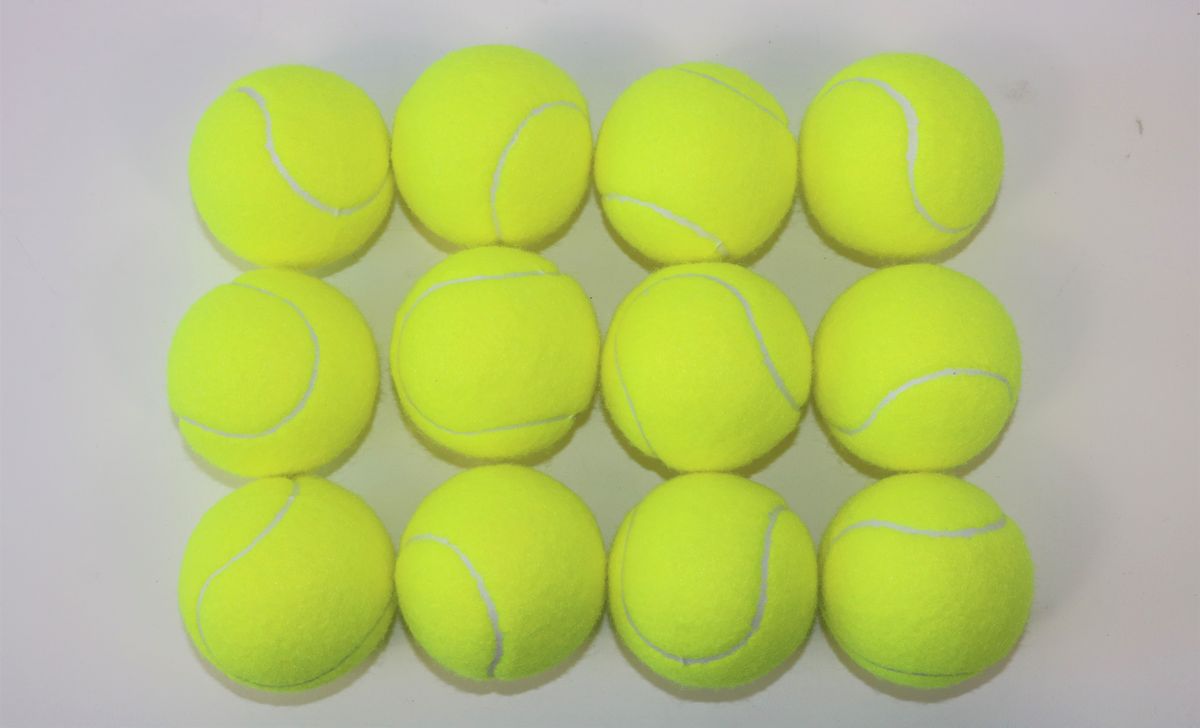 450円 い出のひと時に とびきりのおしゃれを テニスボール 硬式 練習球 1ダース 12球 ノンプレッシャーボール お得な12個セット テニスコート施設 部活 クラブ サークルアカバネ Akabane J 454