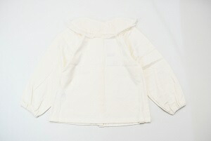 スーリー(Souris)レース♪長袖ブラウス(シャツ)日本製(80cm、120cm、130cm)