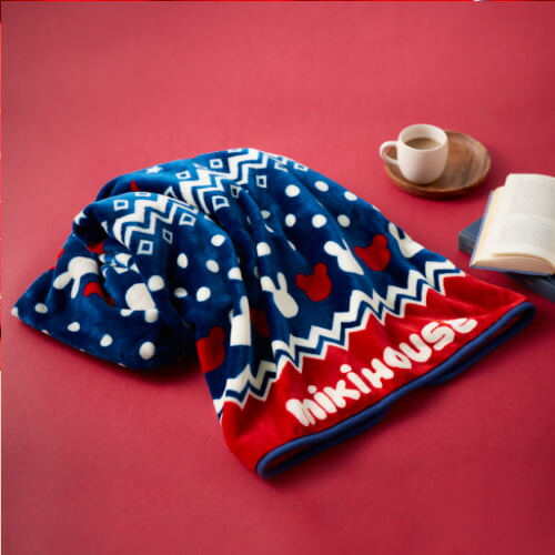 ノベルティ ミキハウス（mikihouse）クリスマス企画フリースブランケット （お買上33000円以上でご注文してね！）