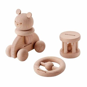 ミキハウス（ギフト）mikihouse （木のおもちゃ♪　）ウッドトイセット おもちゃ ハンドトイ ベビーグッズ（送料込）