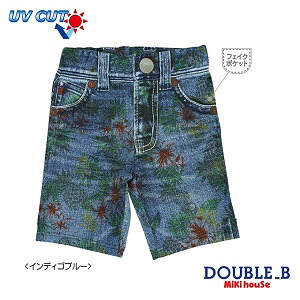 ダブルB（夏物）DOUBLE.B　mikihouseデニムプリント♪スイムパンツ水着（80ｃｍ、90ｃｍ)｜子供服の赤ちゃんや