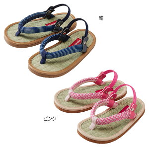 ミキハウス(mikihouse)い草のジャパニーズサンダル日本製(15cm、16cm、17cm、18cm)(送料込)