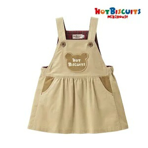 ミキハウス（ホットビスケッツ）HOTBISCUITS mikihouse\u003cBR\u003eコーディロイ 前掛けスコート\u003cBR\u003e（Ｓ、Ｍ、Ｌ、）