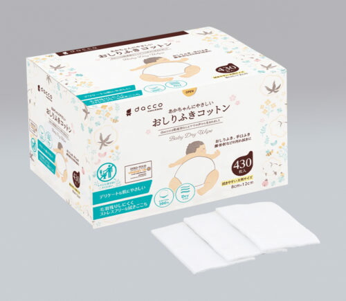 【容れもの売りわたす】10個まとめ dacco オオサキメディカル あかちゃんにやさしいおしりふき綿織物 （430枚×10個）×1箱 脱脂綿  02P03Dec16