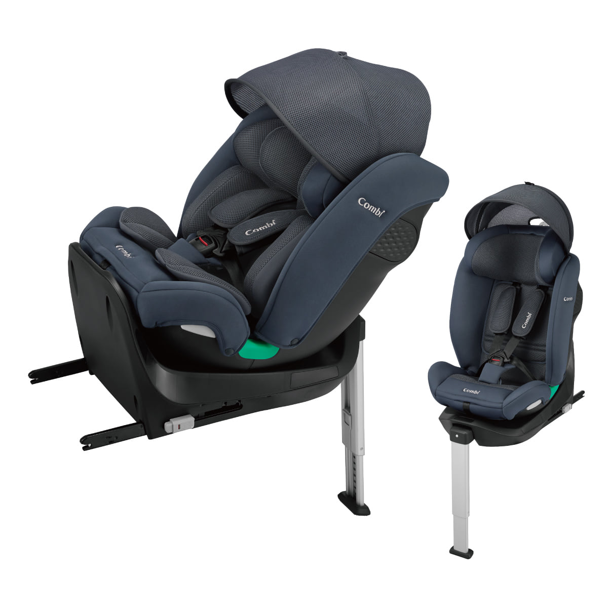 Combi コンビ　クルムーヴスマート　ISOFIX チャイルドシート　ネイビー クルムーヴ チャイルドシート ISOFIX 回転式 新生児 新生児から