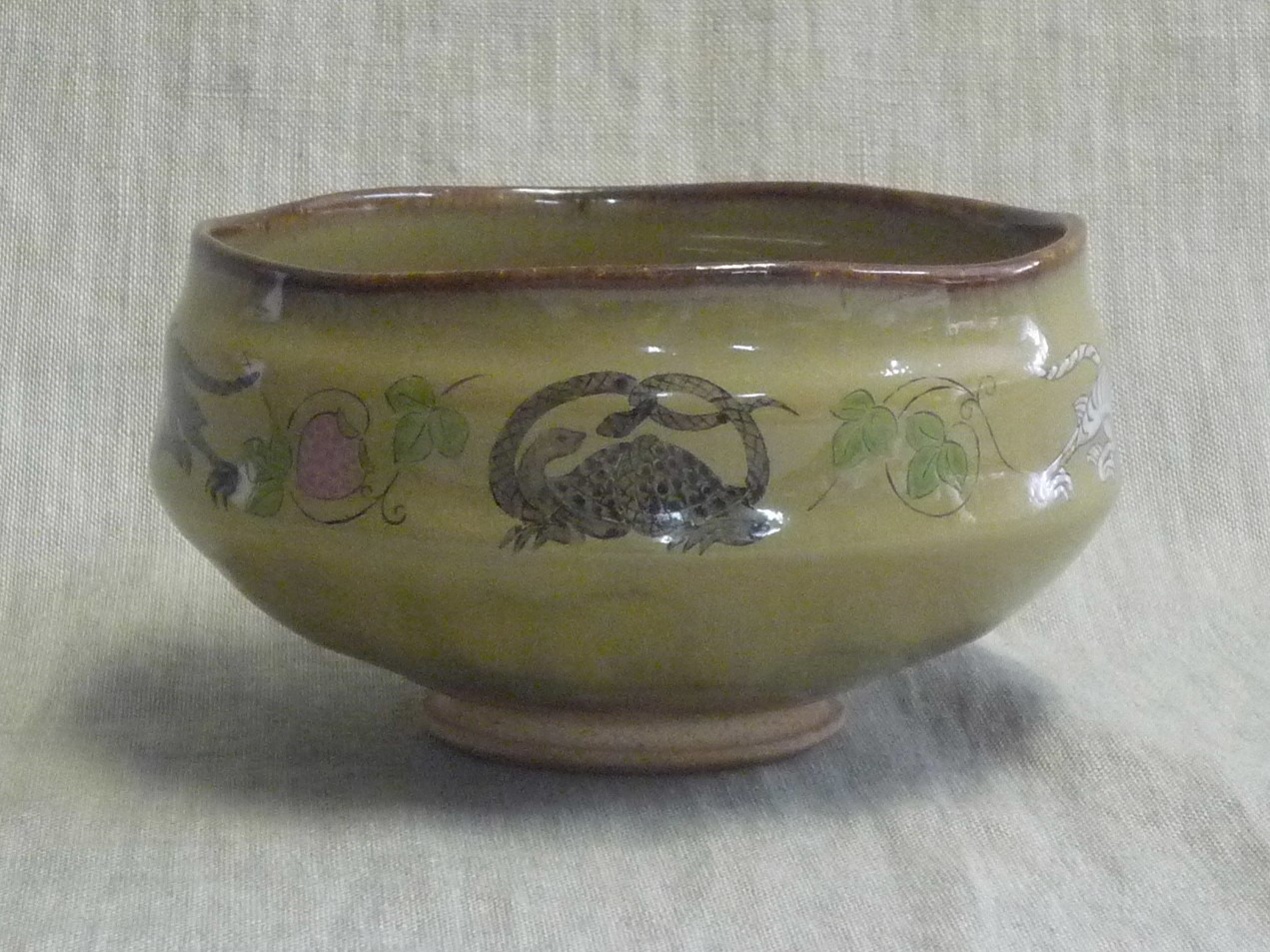 楽天市場】【茶器/茶道具 抹茶茶碗】 赤膚焼き 奈良絵 鹿に紅葉