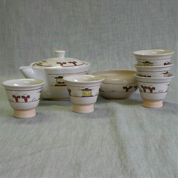 奈良絵　汲出し茶盌　昭山窯 奈良絵汲出し湯呑 | 赤膚焼窯元 大塩昭山