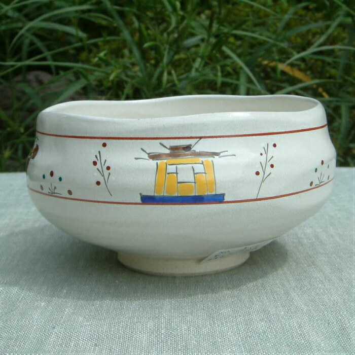 楽天市場】【茶器/茶道具 抹茶茶碗】 赤膚焼き 奈良絵 大塩昭山