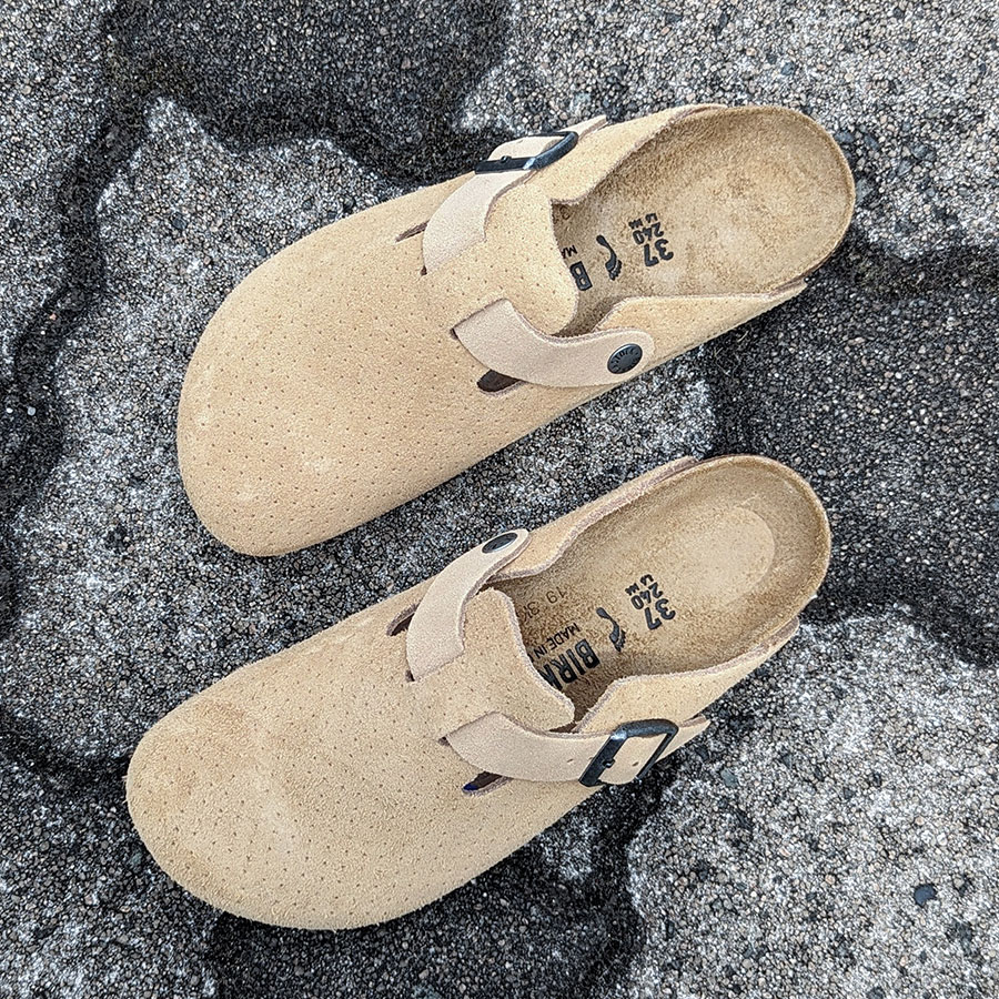 楽天市場】BIRKENSTOCK BOSTON BS (NARROW FIT) EMBOSS DOTS NEW