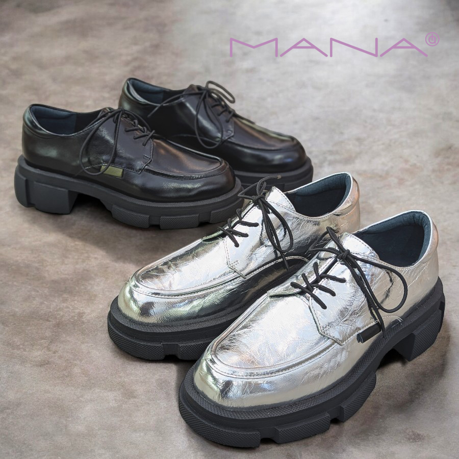 【美品】MANA マナ 22 ブラック レザー 厚底 ローファー レースアップ 楽天市場】MANA マナ レディース 厚底 ローファー チャンキー