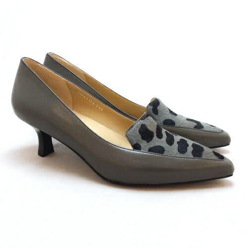 初売り Yoshito ヨシト 1113 パンプス きれいめ ハラコ コンビ ポインテッドトゥ レザー 本革 靴 レディース Www Bedminsterma Org