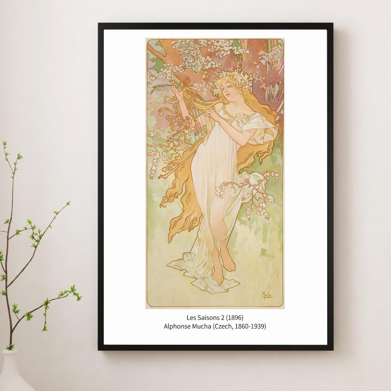 楽天市場】【アート 絵画】世界の名画 アルフォンス・ミュシャ 花 春