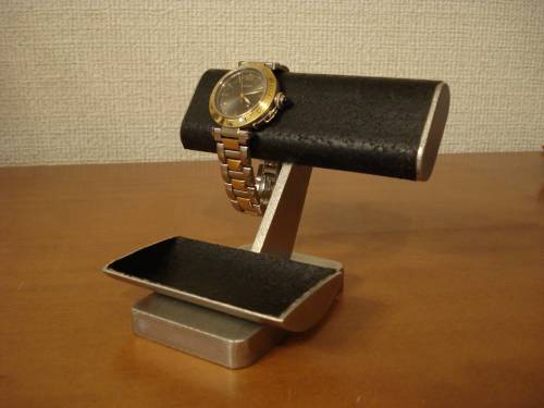 腕時計スタンド おしゃれ インテリア プレゼント ケース ウオッチスタンド 贈り物 腕時計ケース 送料無料ブラックコルク2