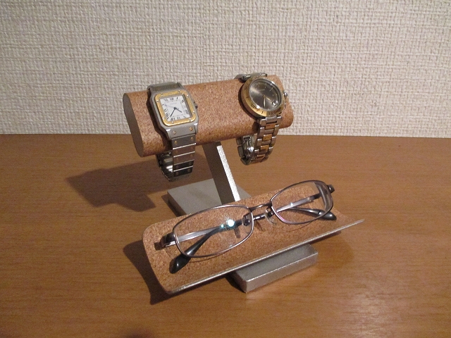 12276円 送料無料 誕生日プレゼントに 腕時計スタンド ブラックとても可愛い小物入れトレイ付き腕時計スタンド RAK775