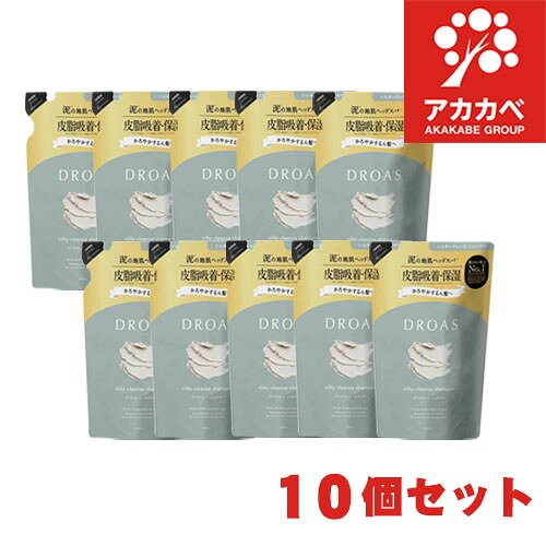 【10個セット★送料無料】DROAS ドロアス シルキークレンズ シャンプー 詰替 350ml I-ne 乾燥 皮脂吸着 保湿 ( ヘアケア 頭皮 地肌 詰替 シャンプー )