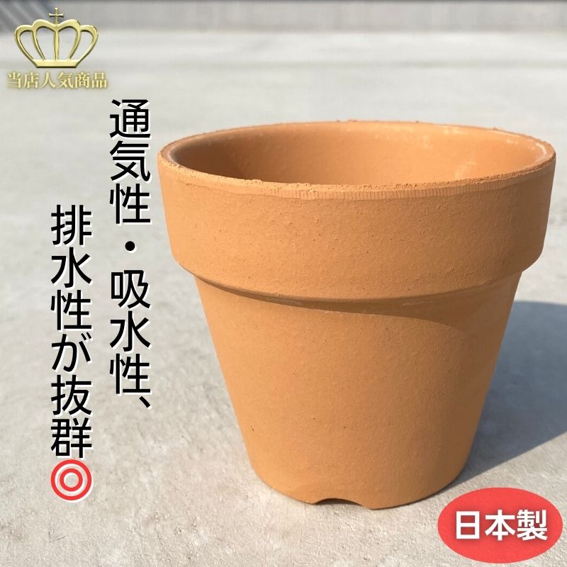 楽天市場】【 2.5号 】 素焼き鉢 深型 日本製 植木鉢 テラコッタ風 