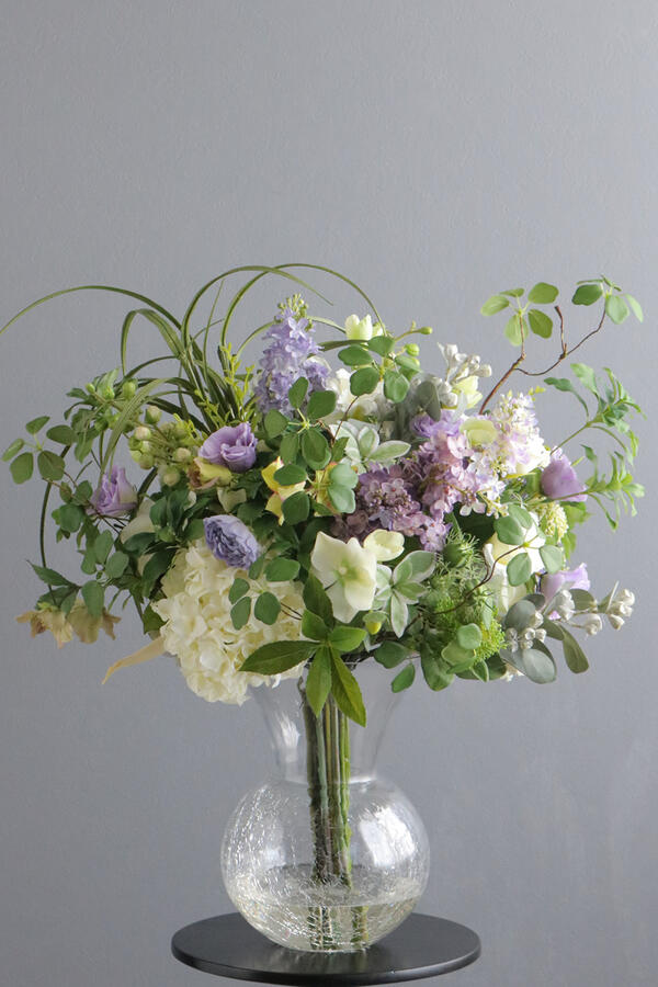 ライラック×紫陽花 XL ブリリアンスベース（造花）【フレグランスオプションあり】 82,500円