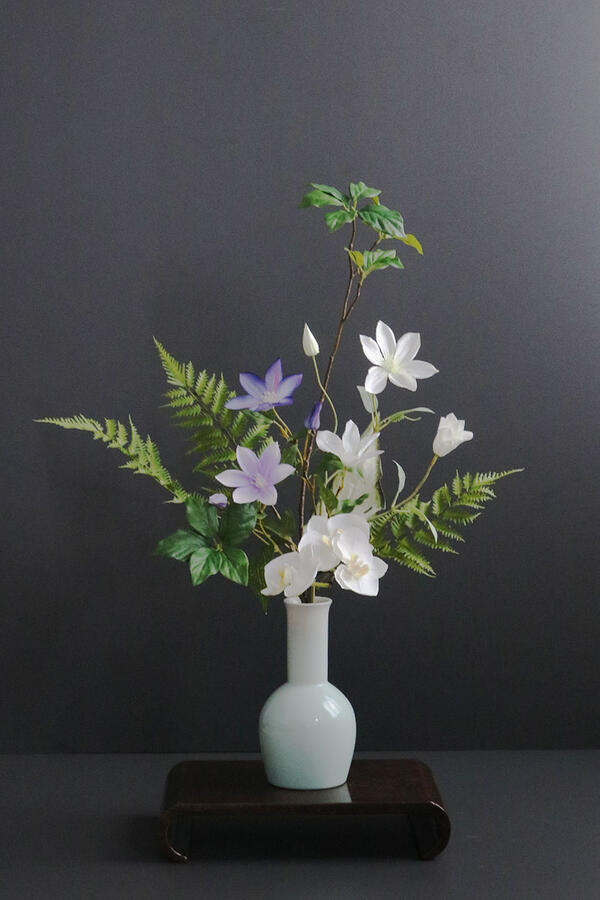 楽天市場】日本水仙 × 陶芸作家 樋口邦春作 青白磁流文花入（造花