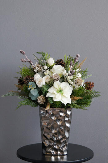 最新コレックション爆発的人気の花 観葉植物 メタリックベース 造花 花 ガーデン Diy 造花 人工観葉植物ホワイトローズ ポインセチア メタリックベース 造花 有名な高級ブランド高評価 の 造花 Southernoaksfuneralservice Com