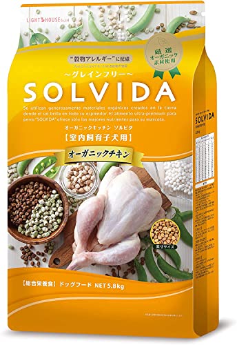 ソルビダ グレインフリー チキン 室内飼育子犬用 5.8kg在庫限り
