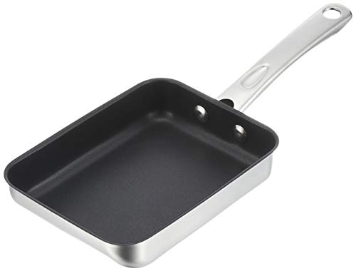 マイヤー(Meyer) フライパン 「マキシム エスエス エッグパン 18cm」 卵焼き 玉子焼き器 日本製ステンレス IH対応 ふっ素樹脂加工 底面三層構造 MXS-EM ブラック