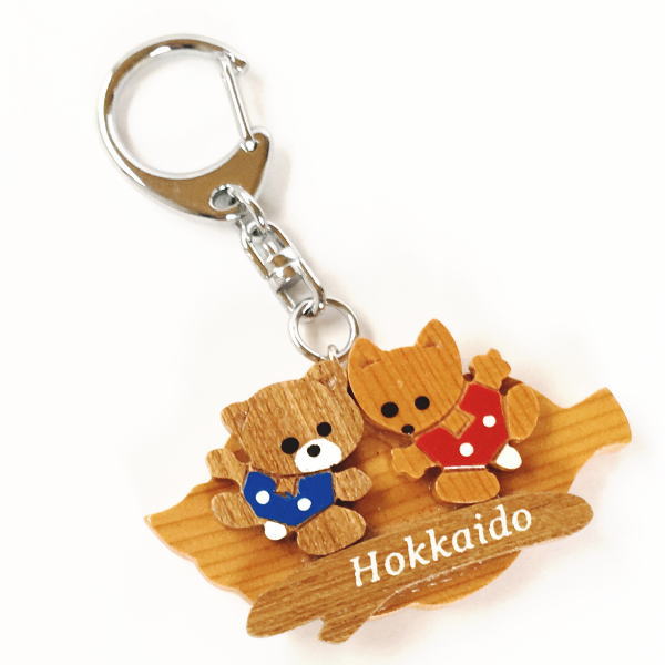 楽天市場】木製 北海道 くま ストラップ （K011） 北海道 木彫り