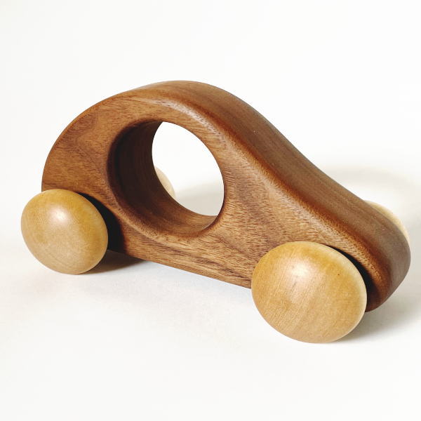 木製郷土玩具　クルマ等9種 コロコロくるま（トラック） 木製ミニカー｜木のおもちゃ ポプリの森