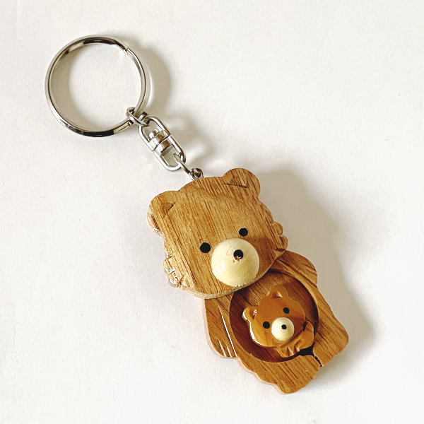 楽天市場】木製 北海道 くま ストラップ （K011） 北海道 木彫り