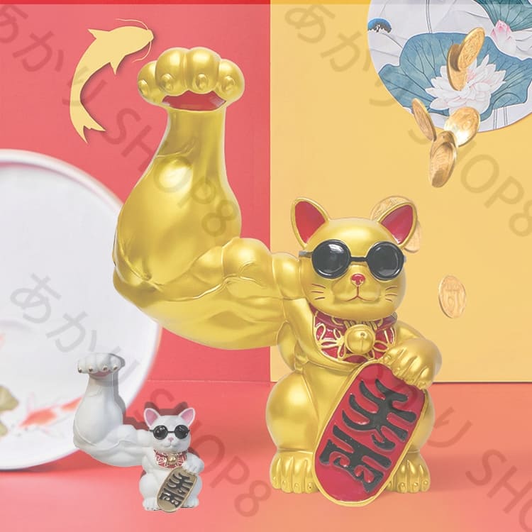 招き猫　張り子　縁起物　置物　20センチ 招き猫 張り子 縁起物 置物 20センチ