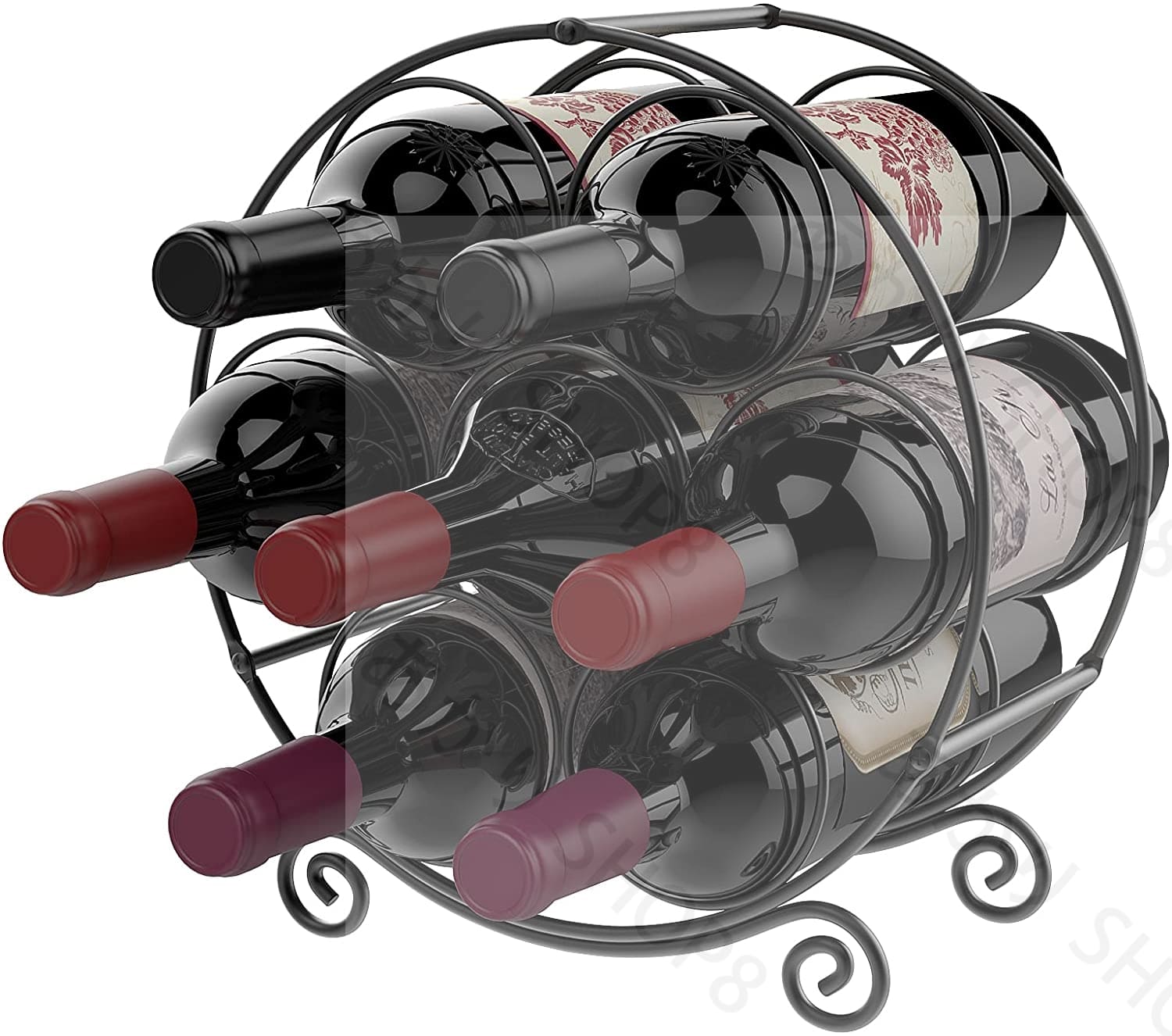 楽天市場】金属製 ワインボトルホルダー ハニカム ワイン