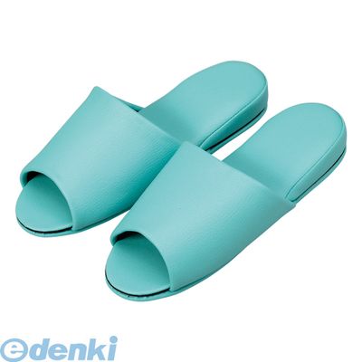 (LINEクーポン有)翌日出荷 オーミケンシ 10835359 10P 抗菌レザー調スリッパ前開１０足グリーン 10835359 10P