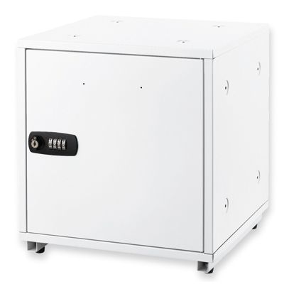 (LINEクーポン有)アスカ SB500W 組立式収納ボックス ホワイト スチール製 タテヨコスタッキング可 シリンダー ダイヤル式 アスカ組立式収納ボックス 組み立て式収納ボックス|アカリカ