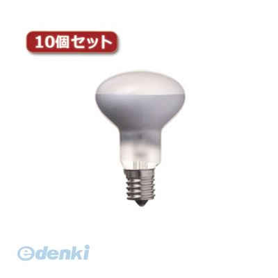 (LINEクーポン有)【個数：1個】 直送 代引不可・同梱不可 RF5017502PX10 YAZAWA ミニレフ球 R50 E17 50W 2個パック10個セット
