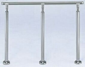 (LINEクーポン有)シロクマ AP-41U シルバｰ/HL アプローチ手すり【U】 AP41Uシルバｰ/HL 42,622円