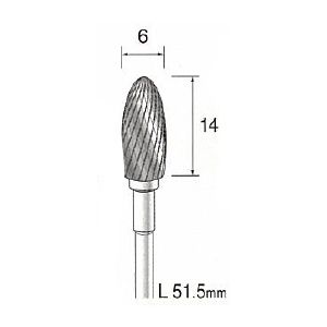 ミニター MINITOR BC1602 超硬カッター クロスカット Φ６ 軸径２．３４ｍｍ BC-1602
