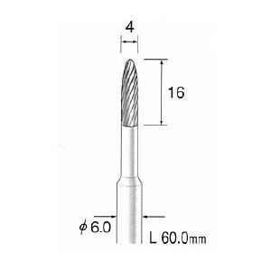 (LINEクーポン有)ミニター MINITOR BC4341 超硬カッター スパイラルカット φ4 BC-4341