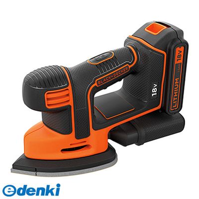 【即納在庫品】「直送」ブラック＆デッカー BLACK&DECKER BDCDS18 １８Ｖコードレスマウスサンダー 充電器・１バッテリー付