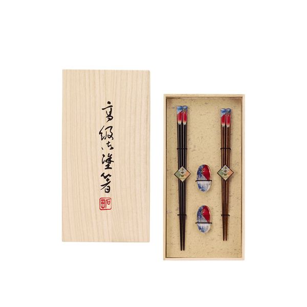 (LINEクーポン有)4970736630573 【5個入】 桐箱箸置付 2膳入 凱風快晴【キャンセル不可】