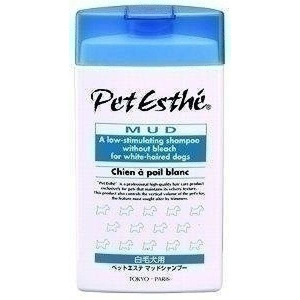 (LINEクーポン有)4515681403683 【24個入】PE マッドシャンプー 白毛犬用350ml【キャンセル不可】 ペットエステ ニチドウ ペット用品 犬用シャンプー