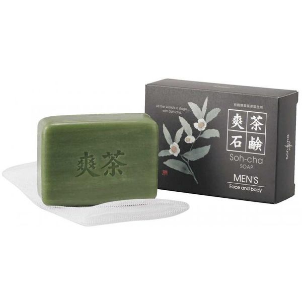(LINEクーポン有)4582293652082 【24個入】 MEN’S 爽茶石鹸 Face and body【キャンセル不可】