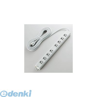 【即納在庫品】「直送」ELECOM エレコム T-WRMK3850LG/RS ＲｏＨＳ対応 工事用 ８個口 ３ピン 抜け止めタップ 雷サージ防止 TWRMK3850LG/RS