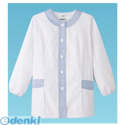 (LINEクーポン有)SHK381 女性用デザイン白衣 長袖 ＦＡ－７２０ Ｓ 4905001553912 サンペックスイスト サーヴォ SERVO