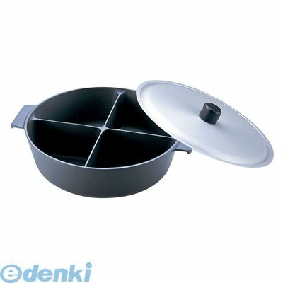 (LINEクーポン有)QNB3502 アルミ鍋のなべ 四槽式フッ素加工 蓋付 ３６ 4905001208577 ヒキモト アルミ鍋のなべ四槽式フッ素加工 TKG