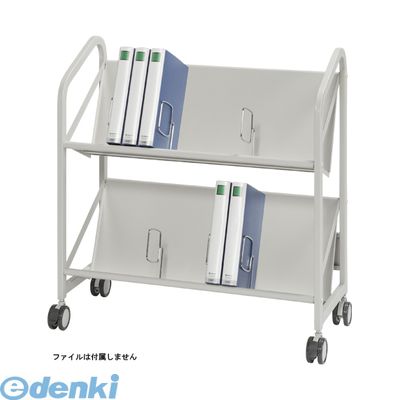 (LINEクーポン有)クラウン CR-FSW280-W 直送 代引不可・他メーカー同梱不可 ファイルサポートワゴン【本体色&minus;ホワイトグレー】【2段タイプ】【１台】CRFSW280W｜アカリカ