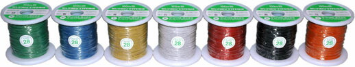 (LINEクーポン有)サンハヤト AWG28-100m 赤 ＡＷＧ２８－１００ｍ:赤 導体φ0.32 AWG28100m赤