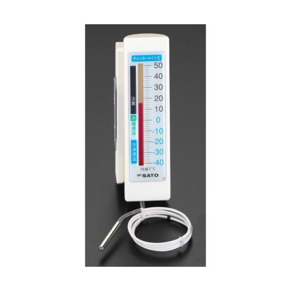 (LINEクーポン有)【個人宅配送不可】【即納在庫品】「直送」エスコ EA722CB-10 144mm-40/+50゜C冷蔵庫温度計 EA722CB10【キャンセル不可】