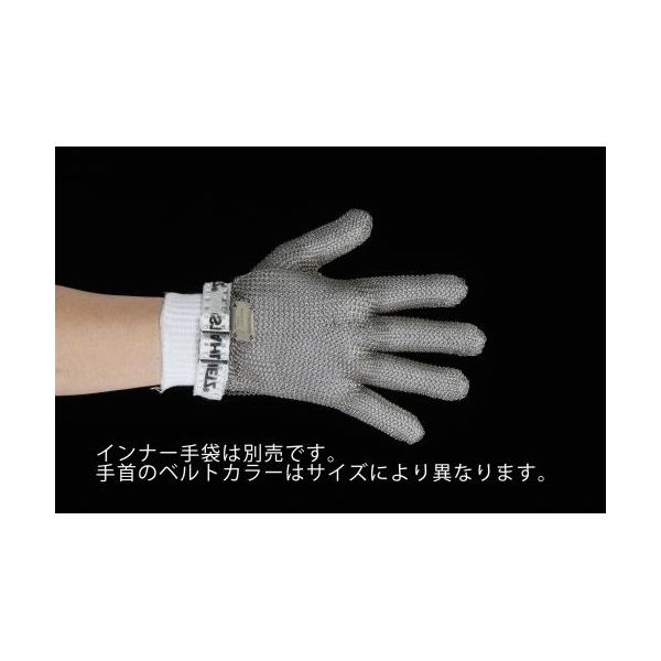 (LINEクーポン有)【即納在庫品】「直送」【個人宅配送不可】 エスコ EA354SE-4A 直送 代引不可・他メーカー同梱不可 【Ｌ】 ５本指手袋【ステンレス製／左右兼用】 EA354SE4A【キャンセル不可】